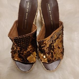 Marc by Marc Jacobs wedge heel sandals. Size 7.